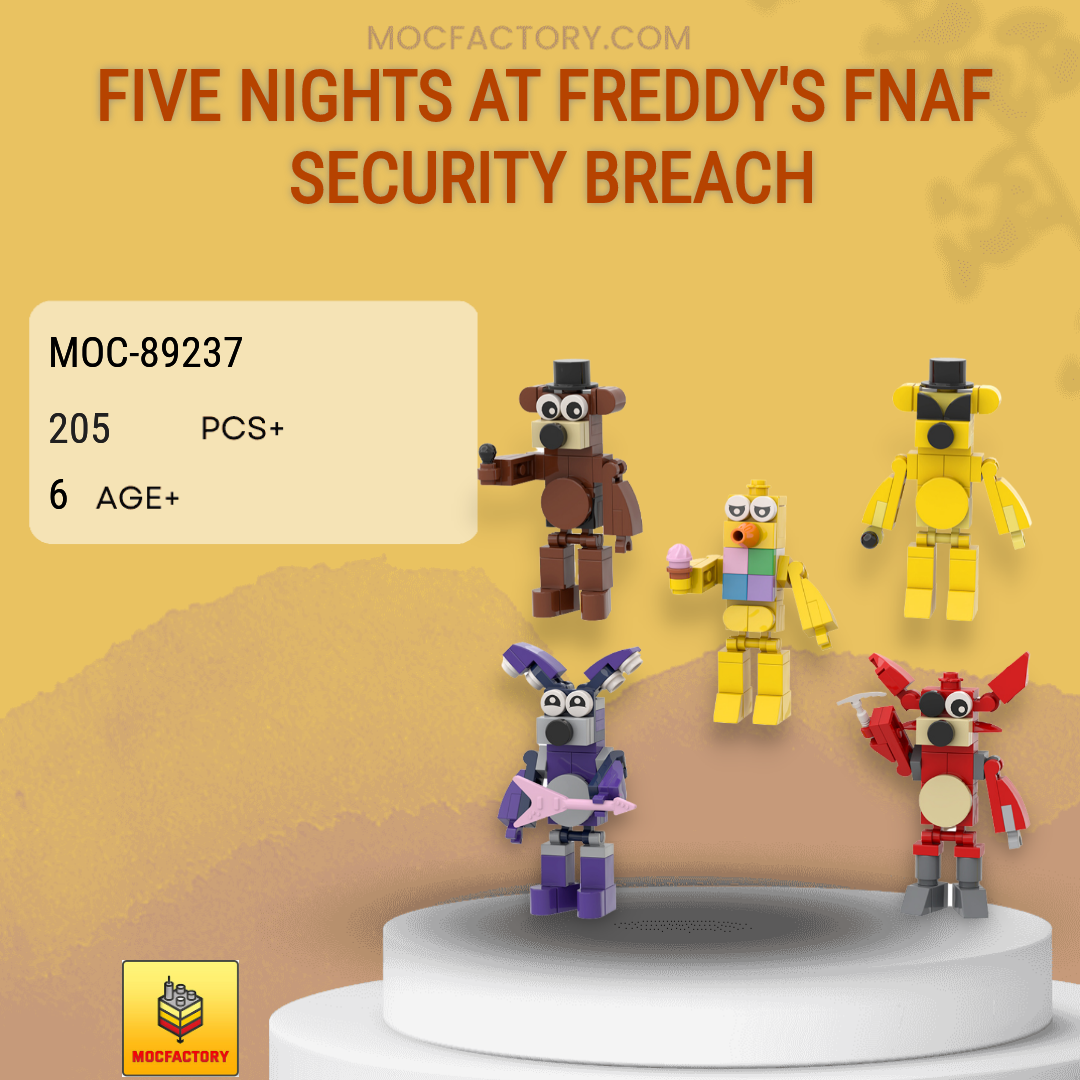 LEGO MOC Fnaf 4 nightmare animatronics pack by