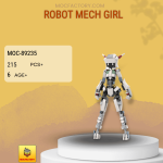 MOC Factory 89235 Robot Mech Girl Model Bricks
