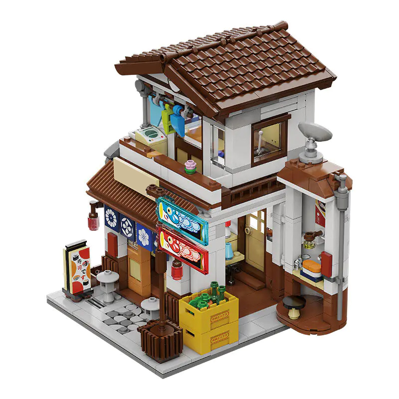 CaDa C66014 Japanese Style Canteen Izakaya Model Bricks 5 - MOC FACTORY CaDa C66014 Japanese Style Canteen Izakaya Model Bricks - Image 5