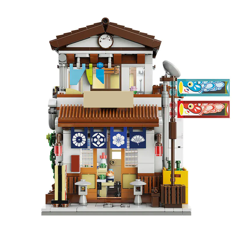 CaDa C66014 Japanese Style Canteen Izakaya Model Bricks 4 - MOC FACTORY CaDa C66014 Japanese Style Canteen Izakaya Model Bricks - Image 4