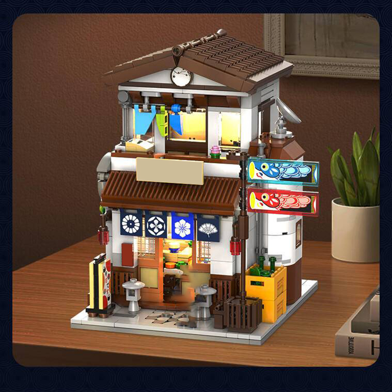 CaDa C66014 Japanese Style Canteen Izakaya Model Bricks 9 - MOC FACTORY CaDa C66014 Japanese Style Canteen Izakaya Model Bricks - Image 9