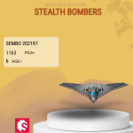 SEMBO 202197 Stealth Bombers Model Bricks