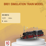 DK 80016 BR01 Simulation Train Model Model Bricks