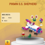 MOC Factory 89216 Pikmin S.S. Shepherd Model Bricks
