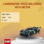 GULY 10611 Lamborghini Terzo Millennio With Motor Model Bricks