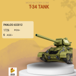 PANLOSBRICK 632012 T-34 Tank Model Bricks