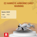REOBRIX 33029 E2 Hawkeye Airborne Early Warning Model Bricks