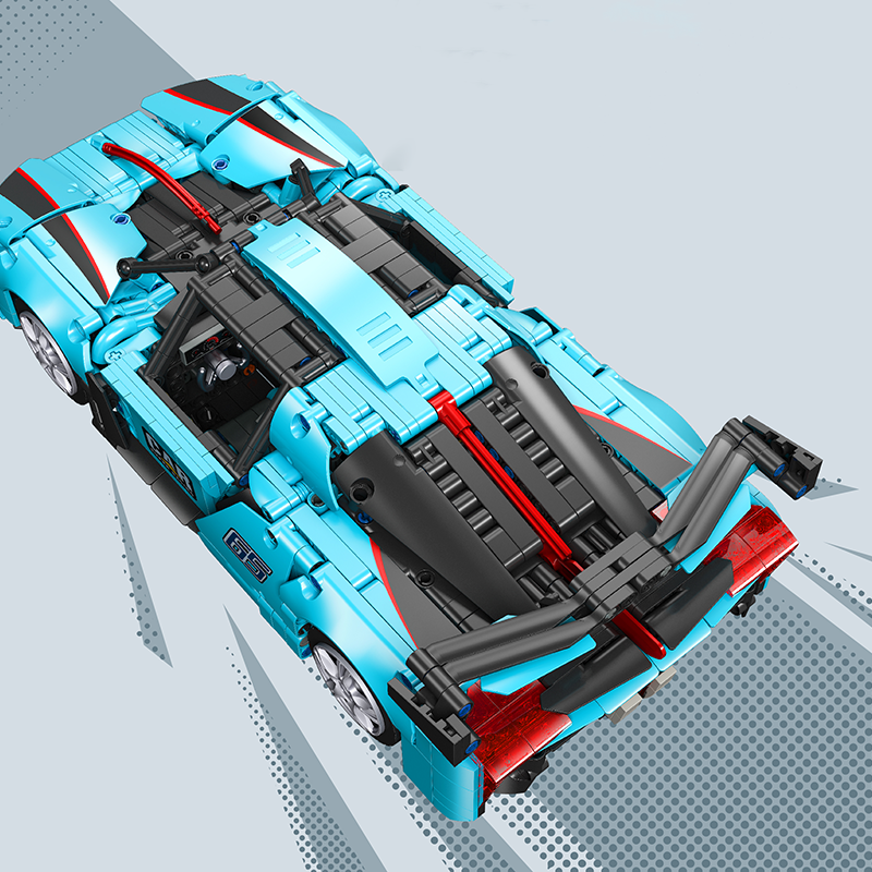 JIESTAR 58108 HONGQ1 S9 With Motor Model Bricks 7 - MOC FACTORY JIESTAR 58108 HONGQ1 S9 With Motor Model Bricks - Image 7