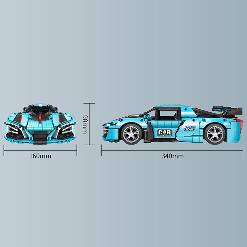 JIESTAR 58108 HONGQ1 S9 With Motor Model Bricks 2 - MOC FACTORY JIESTAR 58108 HONGQ1 S9 With Motor Model Bricks - Image 2