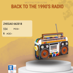 ZHEGAO 662018 Back To The 1990's Radio Model Bricks