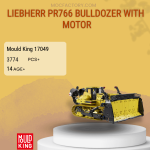 MOULD KING 17049 Liebherr PR766 Bulldozer With Motor Model Bricks