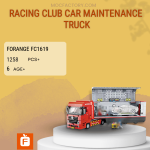 Forange FC1619 Racing Club Car Maintenance Truck Model Bricks