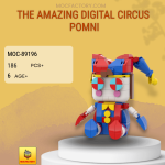 MOC Factory 89196 The Amazing Digital Circus Pomni Model Bricks