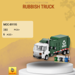 MOC Factory 89195 Rubbish Truck Model Bricks