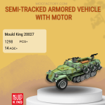 MOULD KING 20027 Semi-tracked Armored Vehicle With Motor Model Bricks