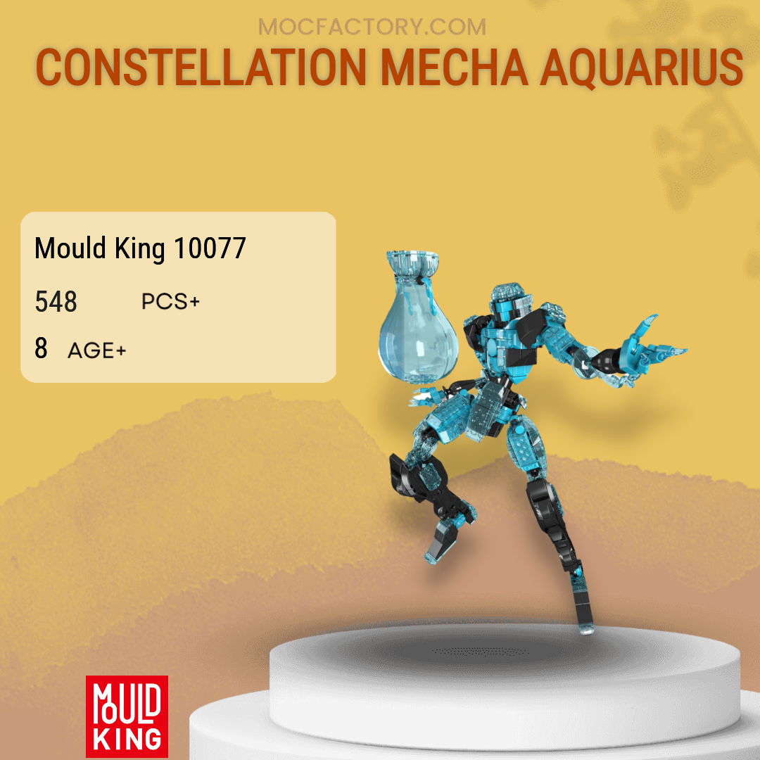 MOULD KING 10077 Constellation Mecha Aquarius Model Bricks 1 - MOC FACTORY MOULD KING 10077 Constellation Mecha Aquarius Model Bricks