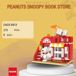 CACO S013 Peanuts Snoopy Book Store Model Bricks