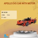 BC 43100 Apollo EVO Car With Motor Model Bricks