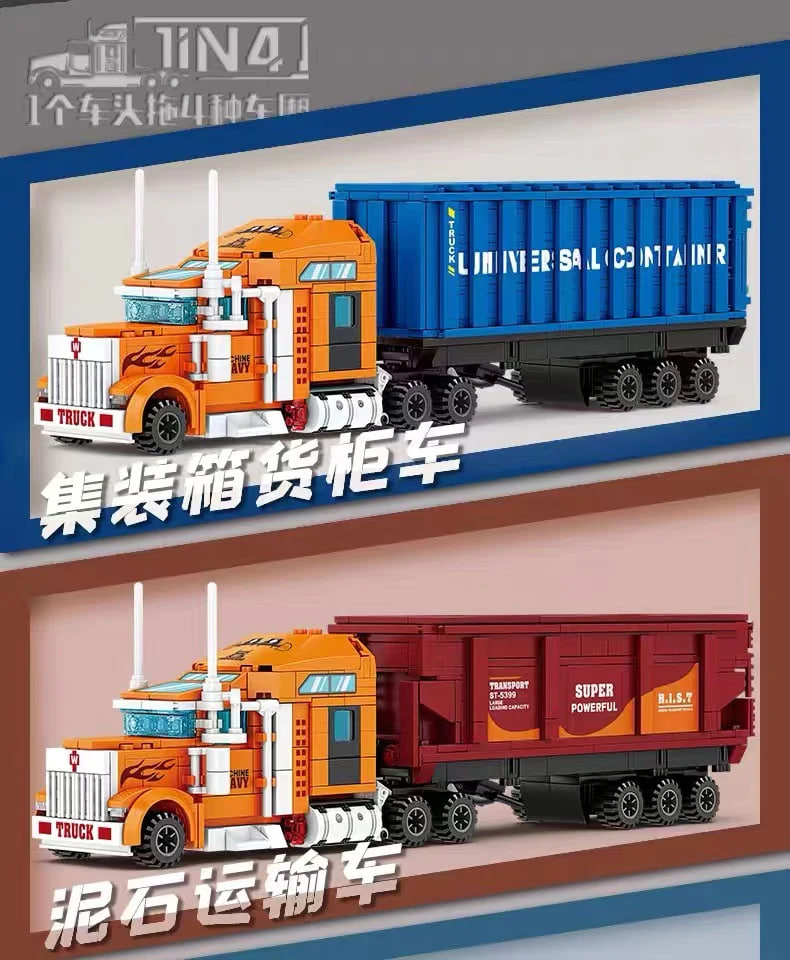 KAZI 98272 Multi Purpose Container Truck 2 - MOC FACTORY