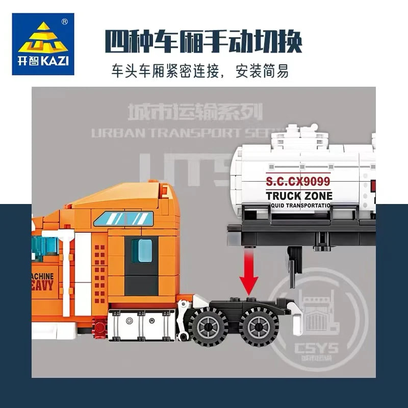 KAZI 98272 Multi Purpose Container Truck 4 - MOC FACTORY