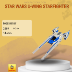 MOC Factory 89187 Star Wars U-wing Starfighter Model Bricks