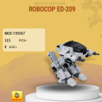 MOC Factory 159267 RoboCop ED-209 Model Bricks