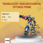 TANK 9221 Translucent Semi-mechanical Optimus Prime Model Bricks