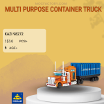 KAZI / GBL / BOZHI 98272 Multi Purpose Container Truck Model Bricks