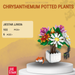 JIESTAR JJ9036 Chrysanthemum Potted Plants Model Bricks