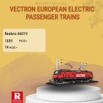 REOBRIX 66019 Vectron European Electric Passenger Trains Model Bricks