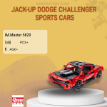 IM.Master 5820 Jack-up Dodge Challenger Sports Cars Model Bricks