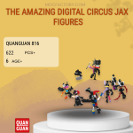 QUANGUAN 816 The Amazing Digital Circus Jax Figures Model Bricks