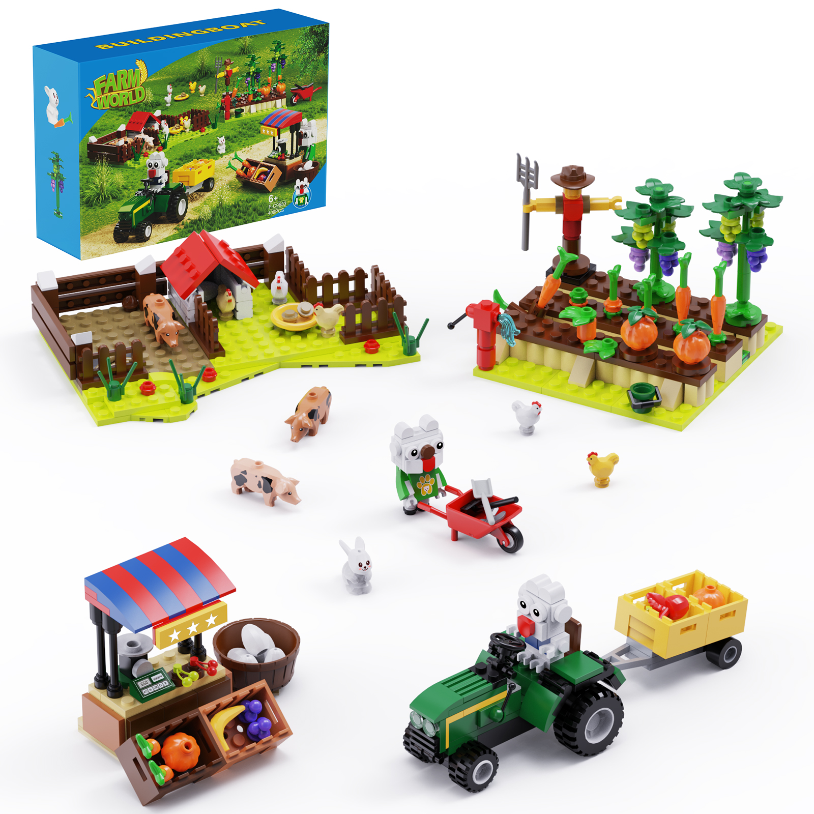 MOC Factory 89161 A Small Farm Model Bricks 3 - MOC FACTORY MOC Factory 89161 A Small Farm Model Bricks - Image 3