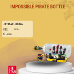 JIESTAR JJ9026 Impossible Pirate Bottle Model Bricks