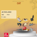 JIESTAR JJ9042 Cat Model Bricks