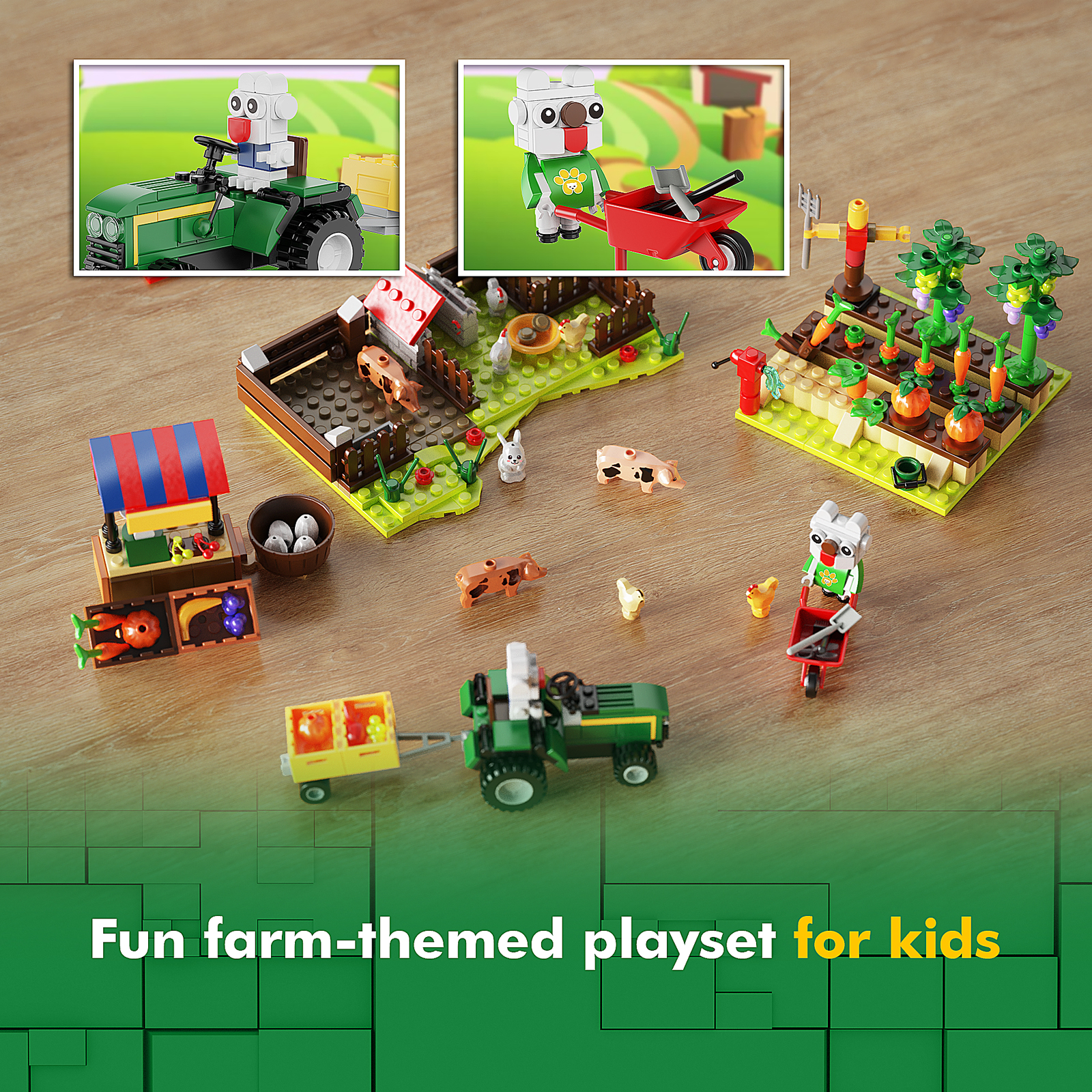 MOC Factory 89161 A Small Farm Model Bricks 5 - MOC FACTORY MOC Factory 89161 A Small Farm Model Bricks - Image 5