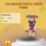 MOC Factory 89182 The Amazing Digital Circus Pomni Model Bricks