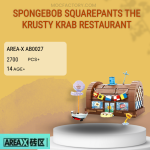 AREA-X AB0027 SpongeBob SquarePants the Krusty Krab Restaurant Model Bricks