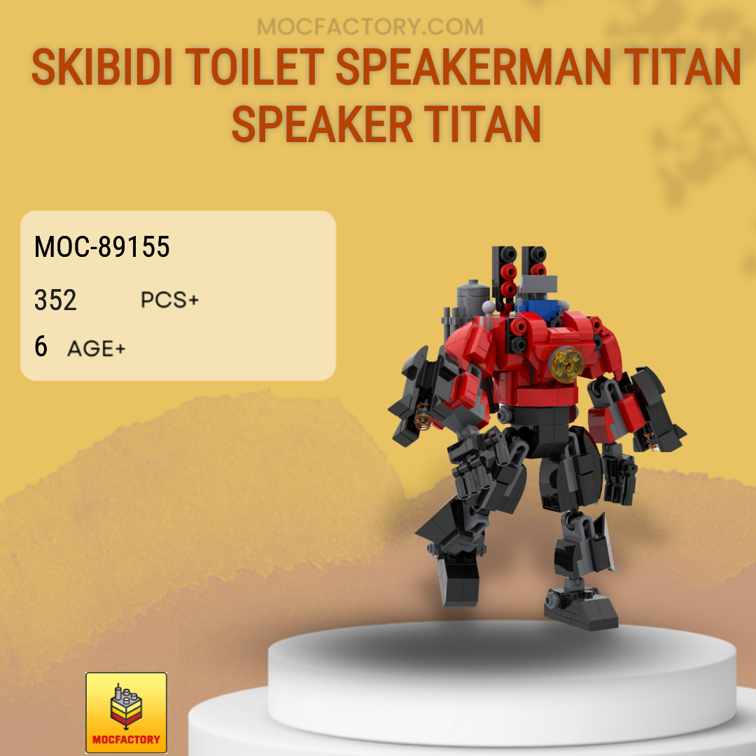 MOC Factory 89155 Skibidi Toilet Speakerman Titan Speaker Titan Model Bricks 1 - MOC FACTORY MOC Factory 89155 Skibidi Toilet Speakerman Titan Speaker Titan Model Bricks