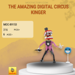 MOC Factory 89153 The Amazing Digital Circus Kinger Model Bricks