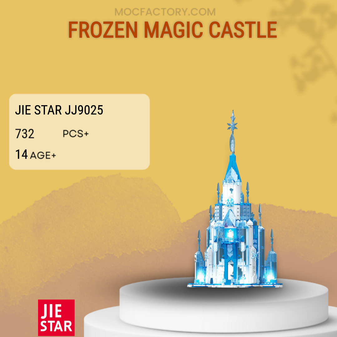 JIESTAR JJ9025 Frozen Magic Castle Model Bricks 1 - MOC FACTORY JIESTAR JJ9025 Frozen Magic Castle Model Bricks