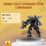 MOC Factory 89156 Skibidi Toilet Upgraded TITAN CAMERAMAN Model Bricks