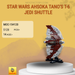 MOC Factory 154120 Star Wars Ahsoka Tano's T-6 Jedi Shuttle Model Bricks