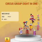 MOC Factory 89162 Circus Group Eight In One Model Bricks