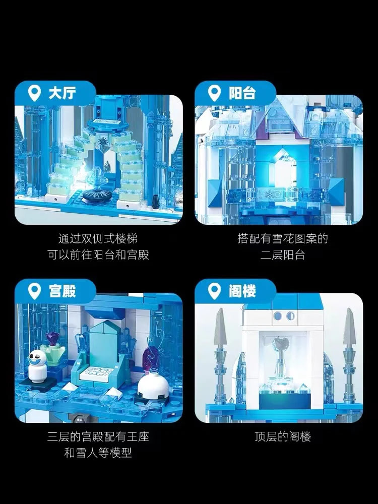 JIESTAR JJ9025 Frozen Magic Castle Model Bricks 4 - MOC FACTORY JIESTAR JJ9025 Frozen Magic Castle Model Bricks - Image 4
