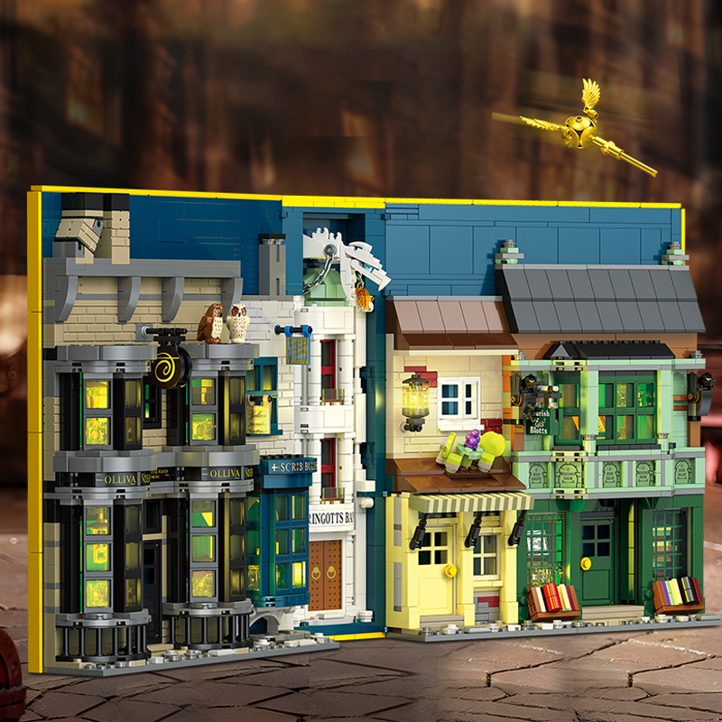 JIESTAR JJ9058 The Wand Shop and Wizard Books Model Bricks 4 - MOC FACTORY JIESTAR JJ9058 The Wand Shop and Wizard Books Model Bricks - Image 4