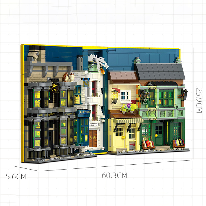 JIESTAR JJ9058 The Wand Shop and Wizard Books Model Bricks 6 - MOC FACTORY JIESTAR JJ9058 The Wand Shop and Wizard Books Model Bricks - Image 6