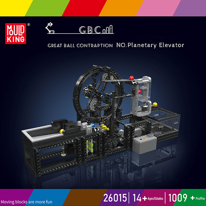 MOULD KING 26015 GBC Assembly Line Planetary Elevator With Motor Model Bricks 5 - MOC FACTORY MOULD KING 26015 GBC Assembly Line Planetary Elevator With Motor Model Bricks - Image 5