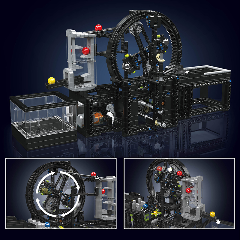MOULD KING 26015 GBC Assembly Line Planetary Elevator With Motor Model Bricks 7 - MOC FACTORY MOULD KING 26015 GBC Assembly Line Planetary Elevator With Motor Model Bricks - Image 7