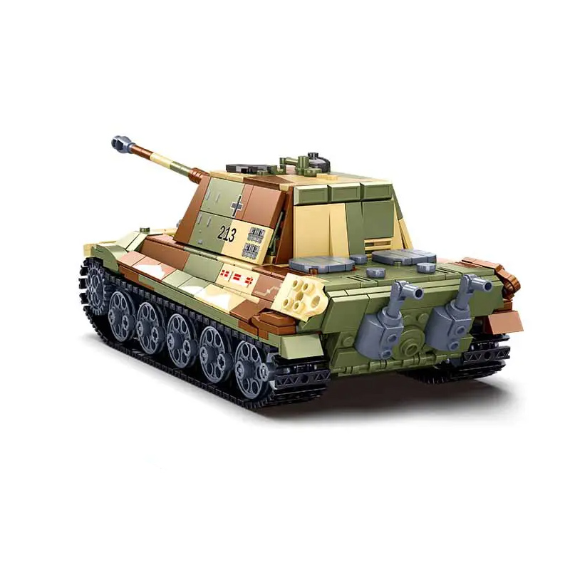 Sluban M38-B0980 Tiger King Heavy Tank Model Bricks 5 - MOC FACTORY Sluban M38-B0980 Tiger King Heavy Tank Model Bricks - Image 5